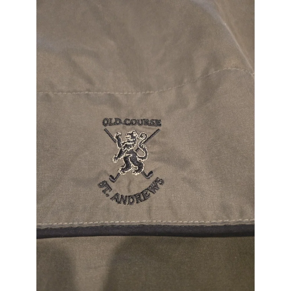 Vintage Sunderland Scotland St Andrews Golf Rain Pullover Jacket Mens L